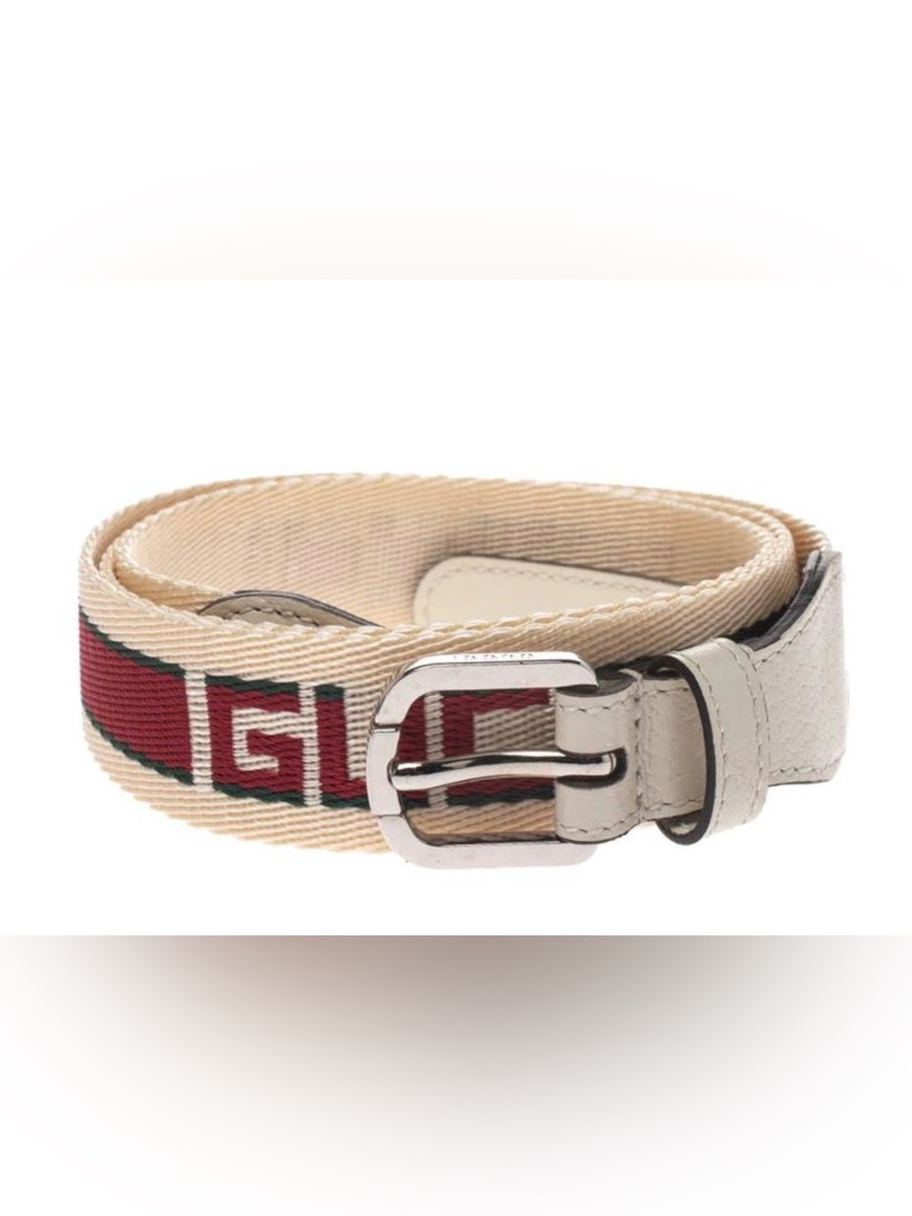 Gucci Web Logo Belt